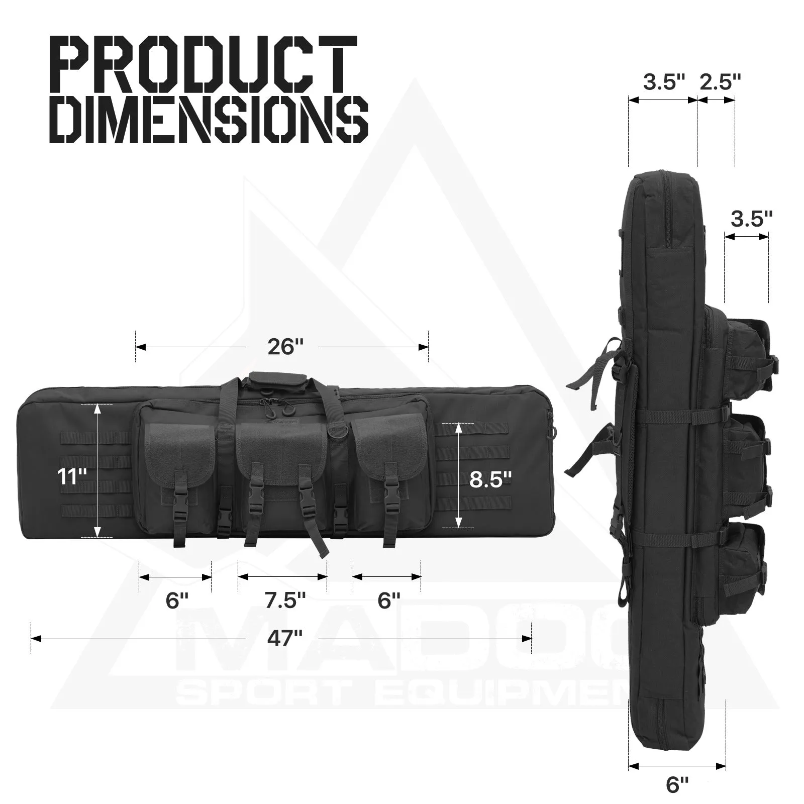 Tactical Gun Bag - 46.5'' Length