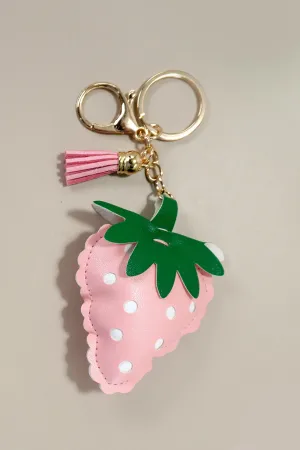 THE BERRY CUTE BAG CHARM IN PINK