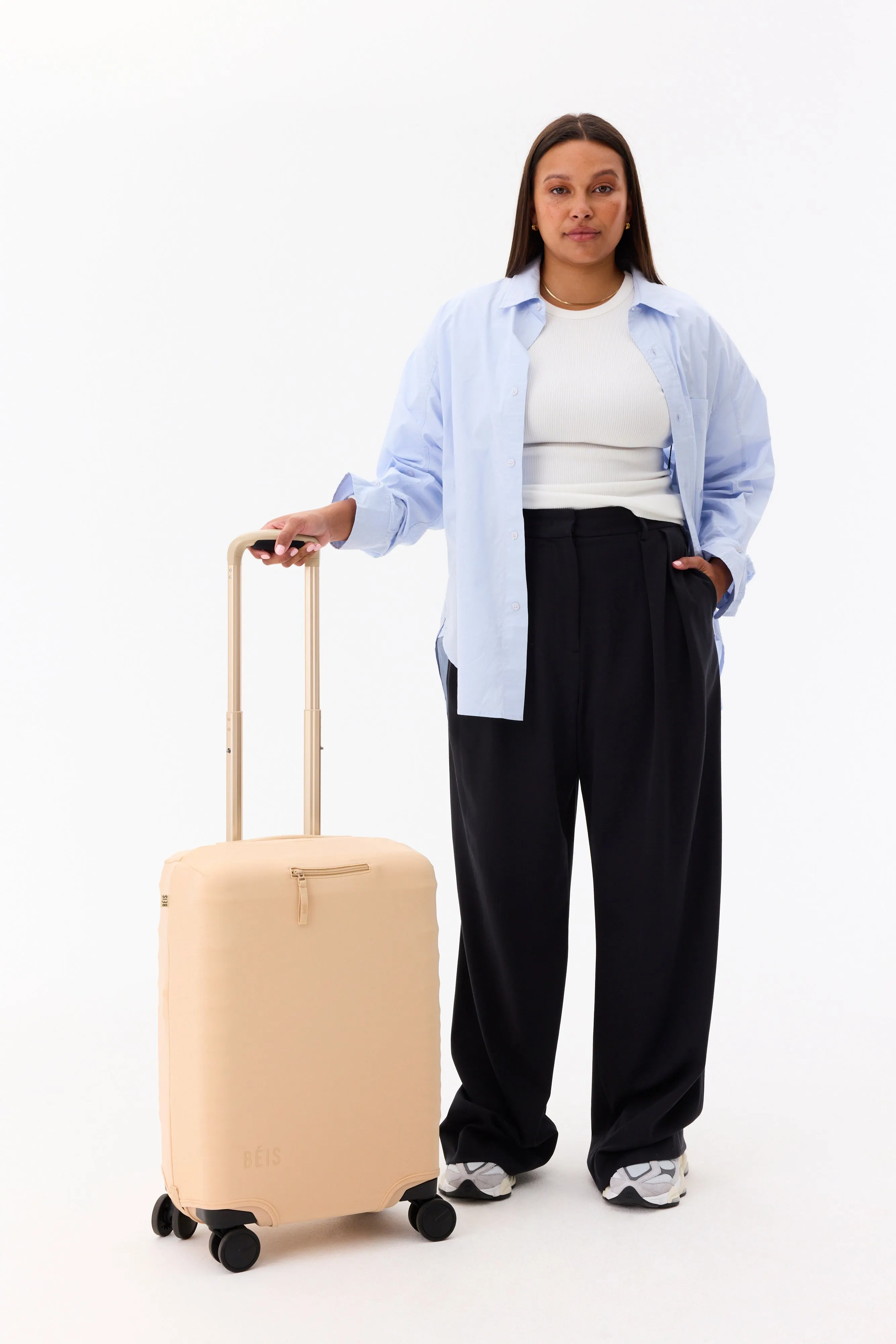 The Carry-On Luggage Cover in Beige