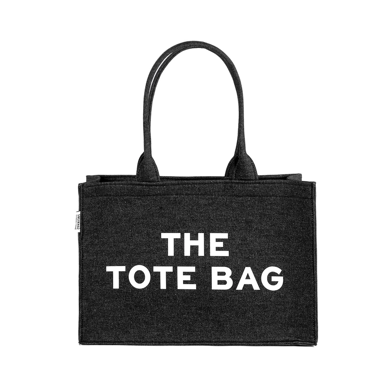 The Tote Bag - Black Denim Mimi Bag