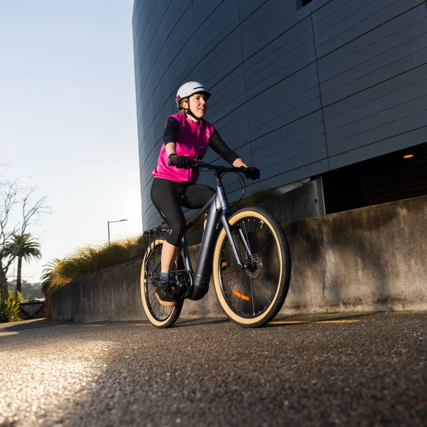 Tineli Fluro Cycling Vest Pink