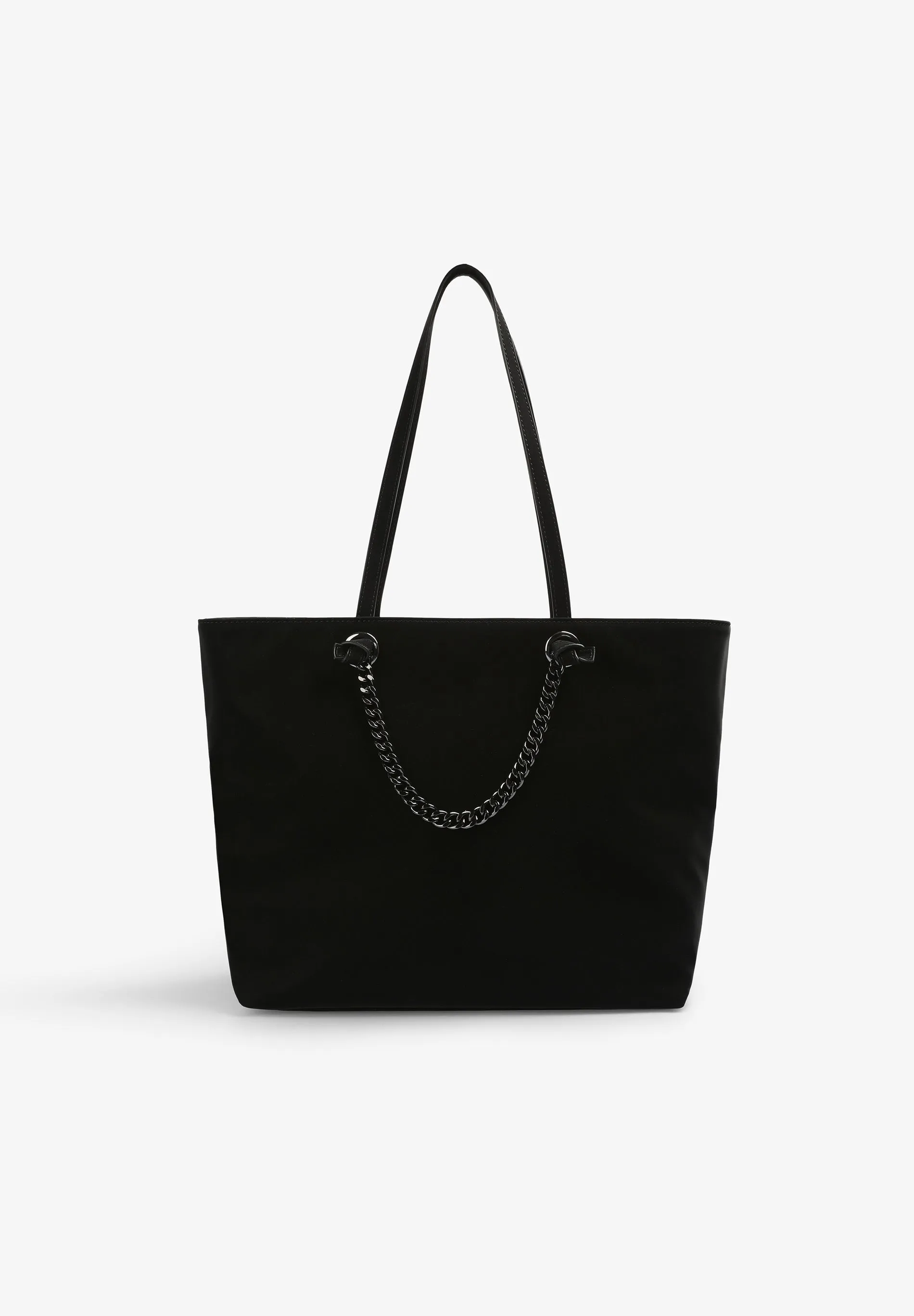 TOTE BAG WITH CHAIN DETAIL