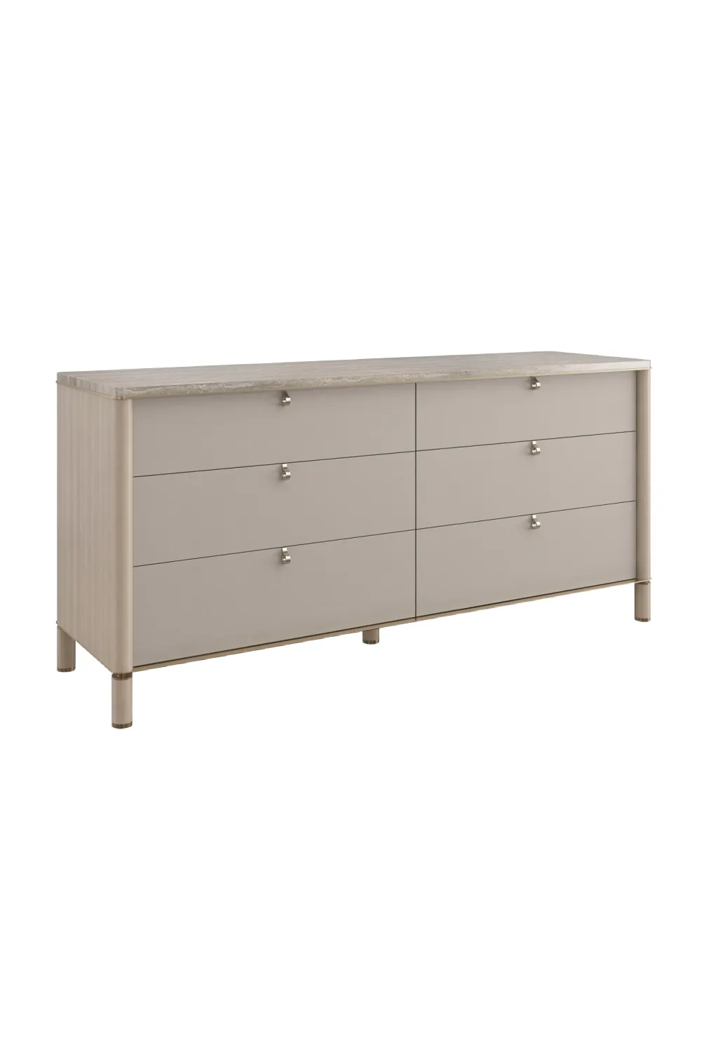 Travertine Top Beige Dresser | Caracole Balance