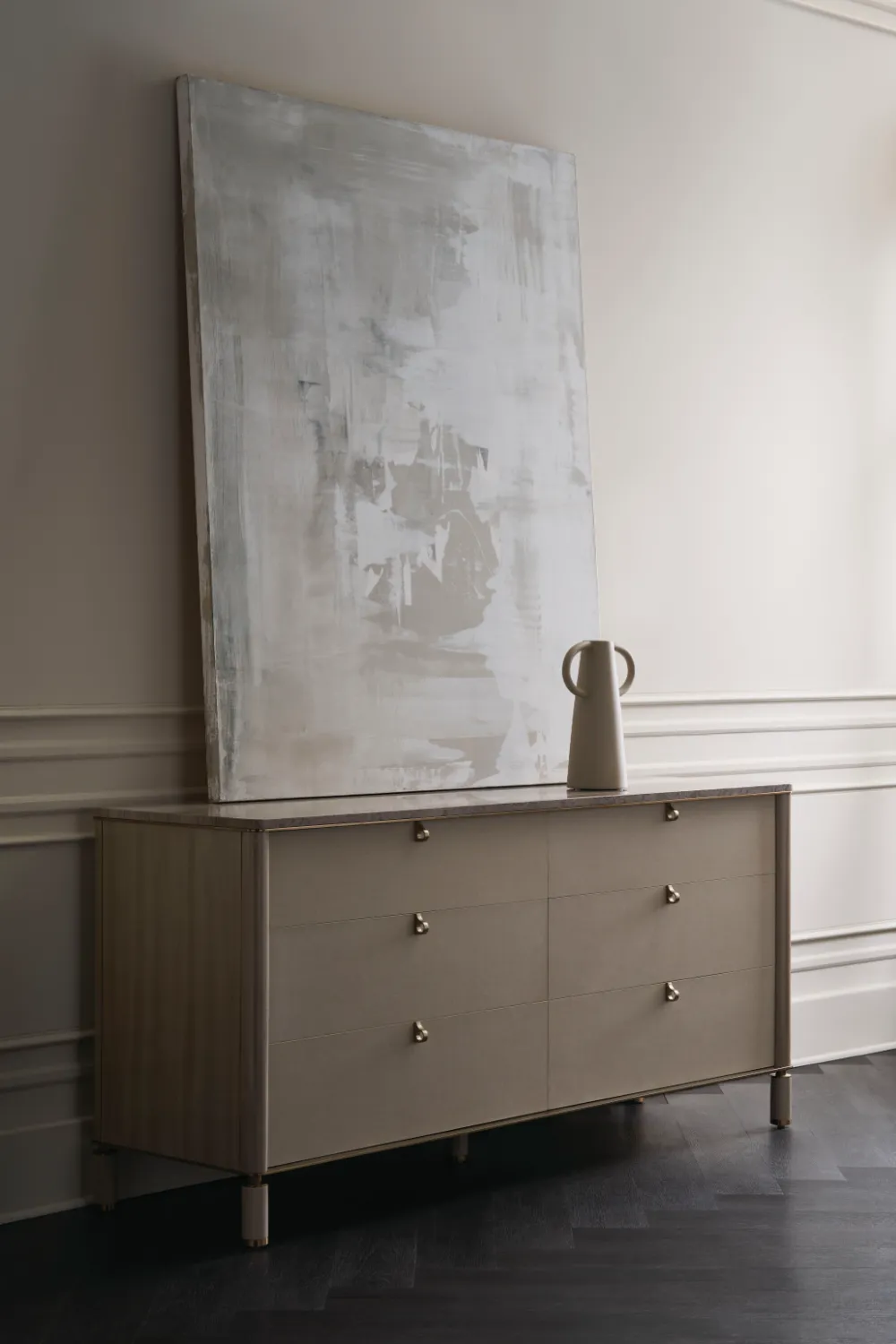 Travertine Top Beige Dresser | Caracole Balance