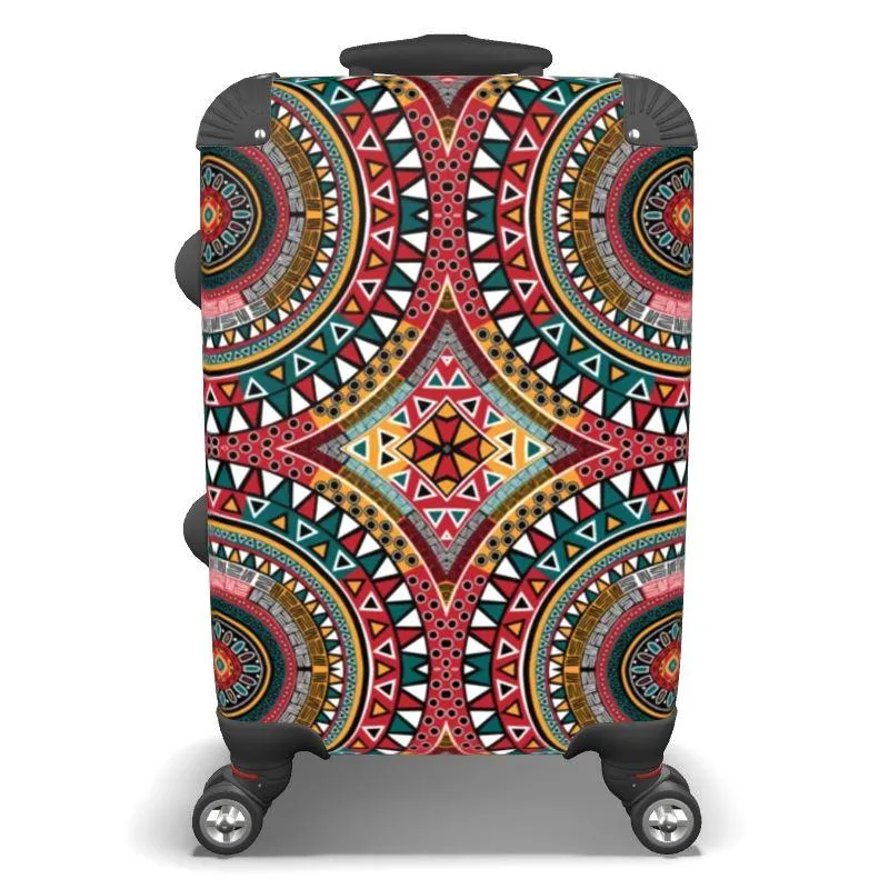 Tribal Kaleidoscope Design Suitcase