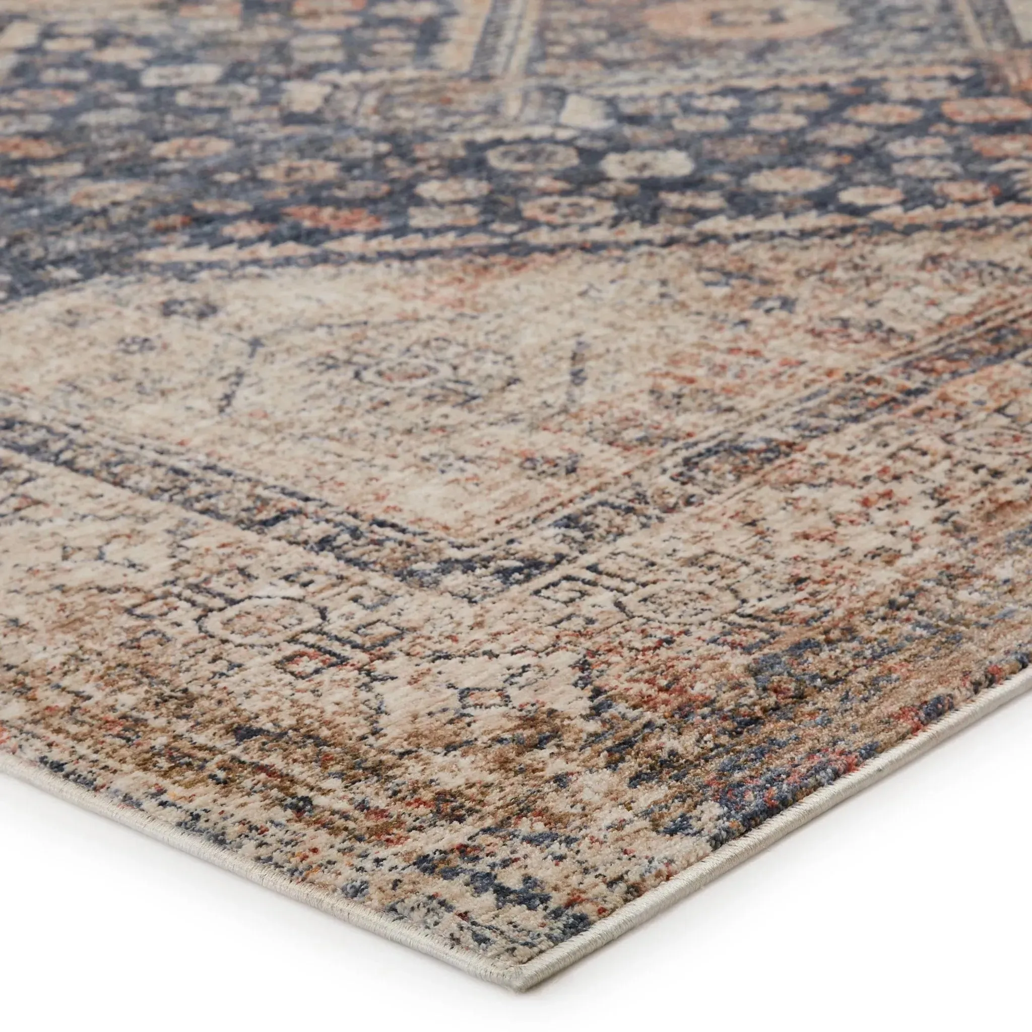 Vanadey VND03 Blue/Light Taupe Rug