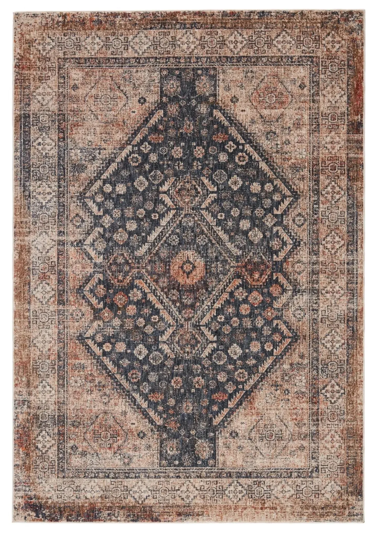 Vanadey VND03 Blue/Light Taupe Rug