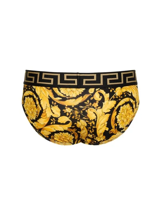 Versace   Barocco print stretch cotton briefs 