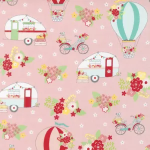 Vintage Adventure - Main Pink Yardage