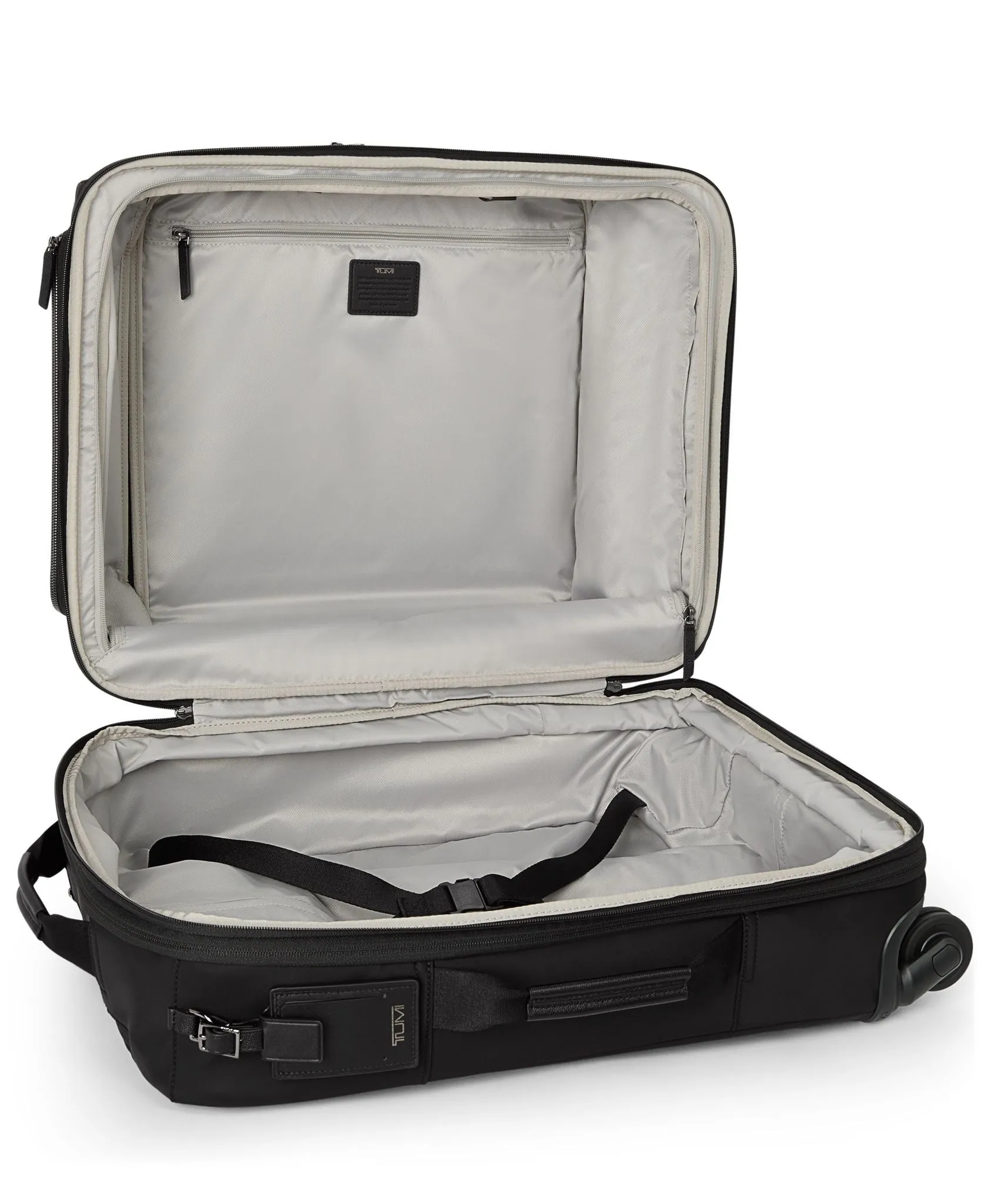 VOYAGEUR LEGER International 4 Wheeled Expandable Carry-On - Black/Gunmetal