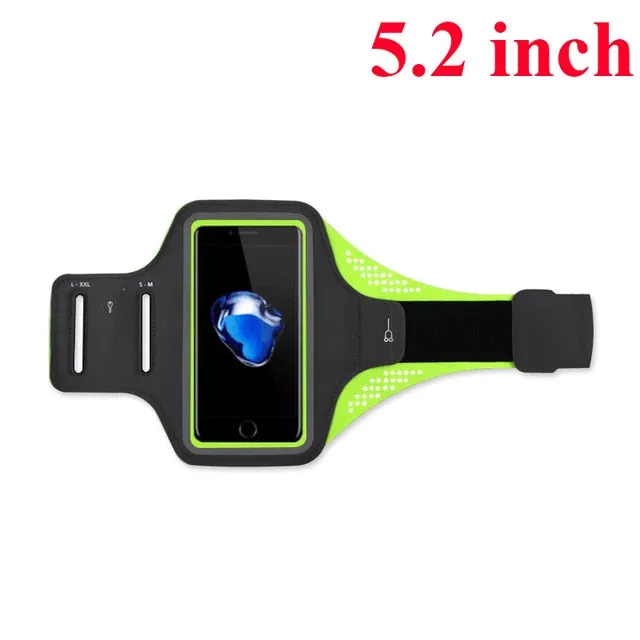 Waterproof Sports Armband Phone Case For iPhone 6 7 8 X For Samsung For Huawei Universal Sport Phone Case Arm Band Running