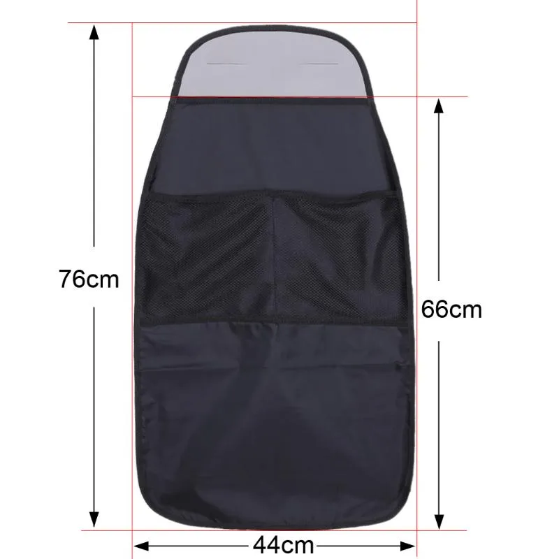 Waterproof Universal Auto Seat Back Organizer Storage Bag Car Seat Back Scuff Dirt Protect Cover For Child Baby Kid kick Mat Pad