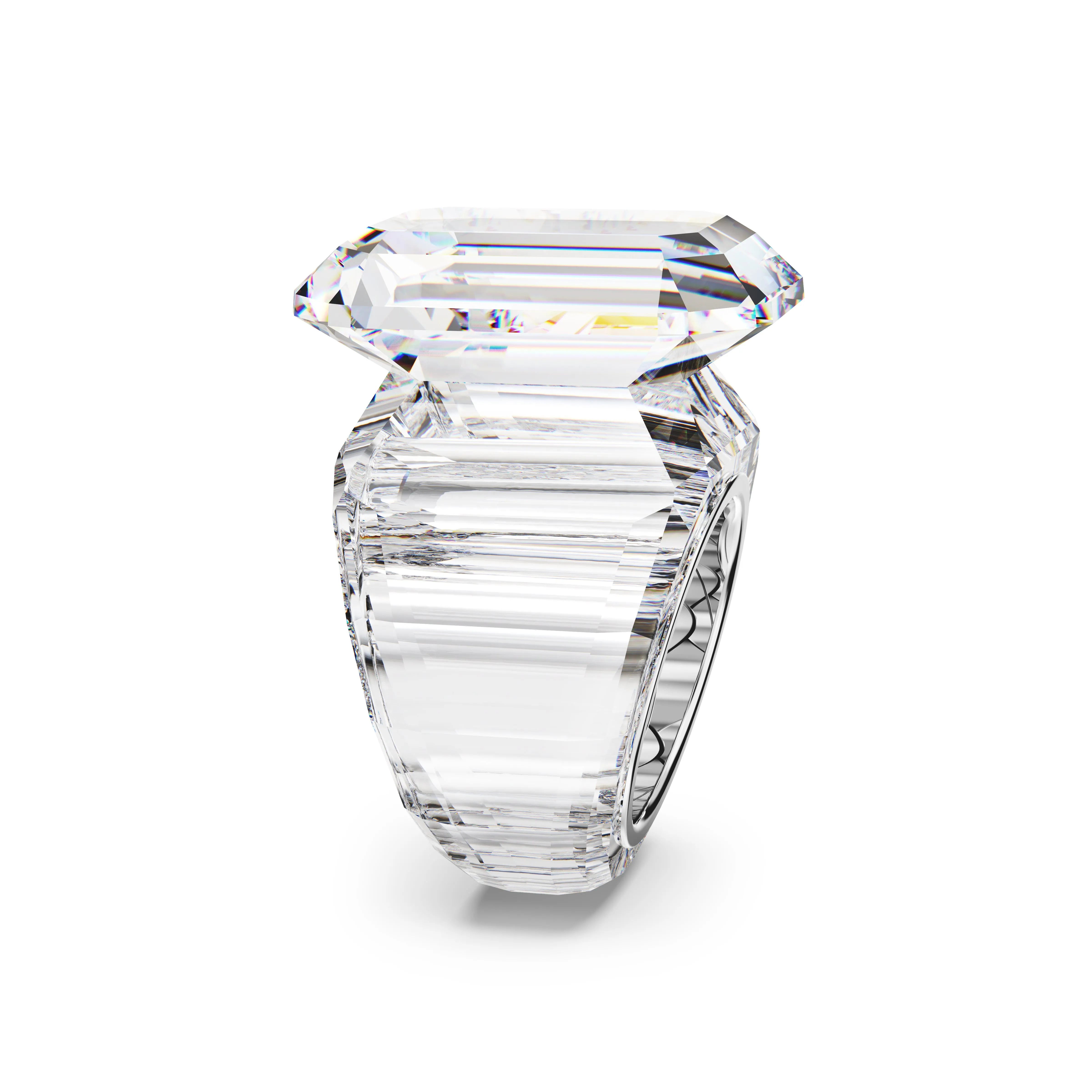 White Lucent Cocktail Ring by Swarovski