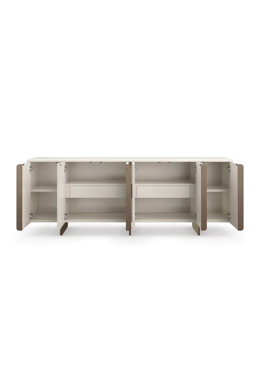 White Modern Credenza | Caracole Emphasis