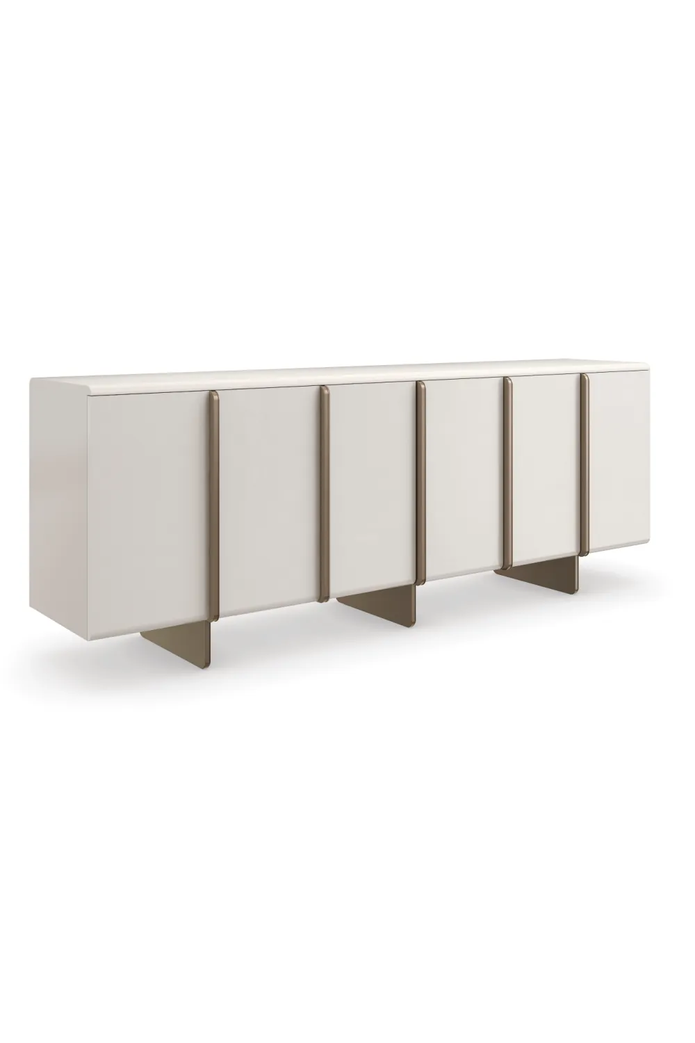 White Modern Credenza | Caracole Emphasis