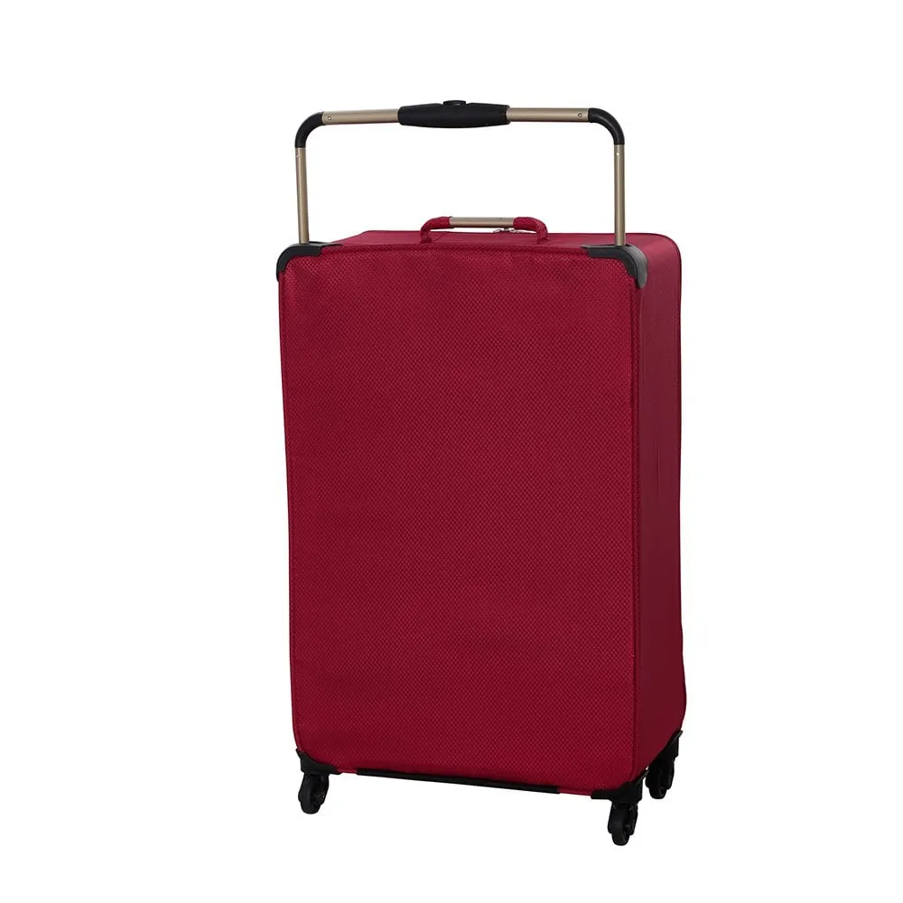 Worlds Lightest 4 Wheel Small Suitcase- Ribbon Red