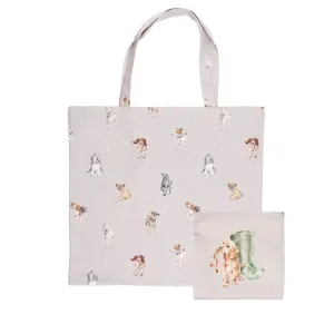 Wrendale Designs Foldable Shopping Bag - A Dog's Life