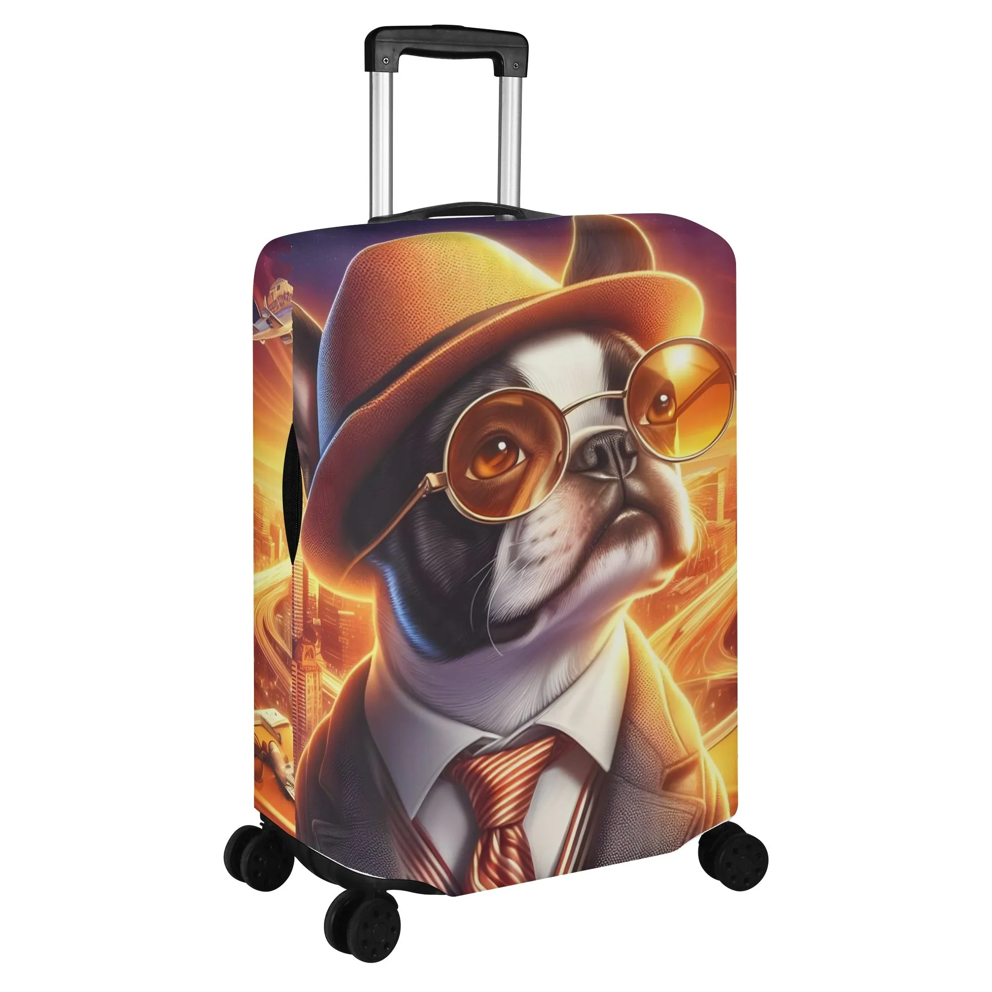 Zeus - Luggage Cover for Boston Terrier lovers